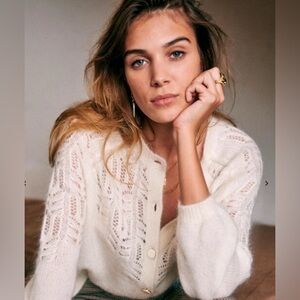 Sezane Tonio sweater Ecru size XS